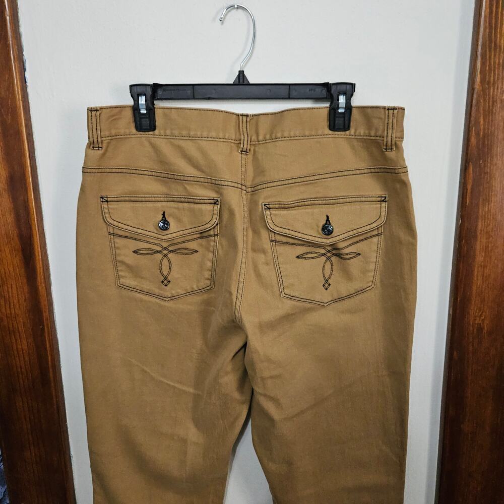 Lauren Ralph Lauren Jeans Pants Womens Sz 12 Large Brown Bootcut LRL Denim - Picture 4 of 5